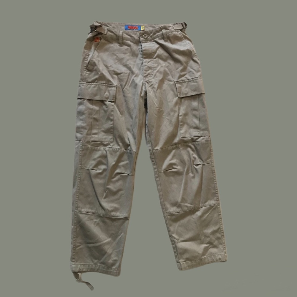 Empyre Loose Fit Tan Cargo Pants Adjustable Waist Size 28